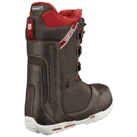 NEW! Burton Rampant Mens Snowboard Boots!  Size 8  Brown With Red Detailing main image 3